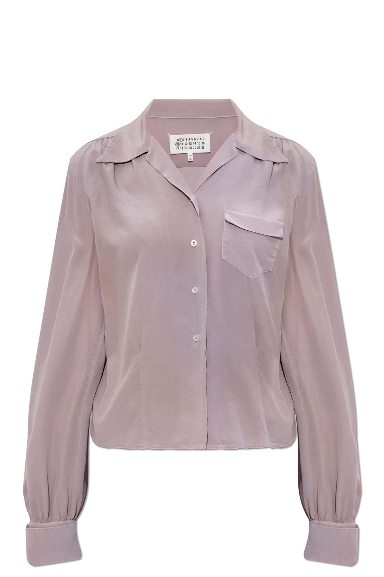 Pink Silk shirt with pocket Maison Margiela - Vitkac France